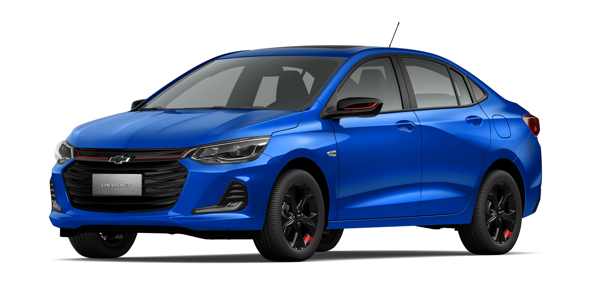  Chevrolet Onix 2025, sedán deportivo en color azul eléctrico